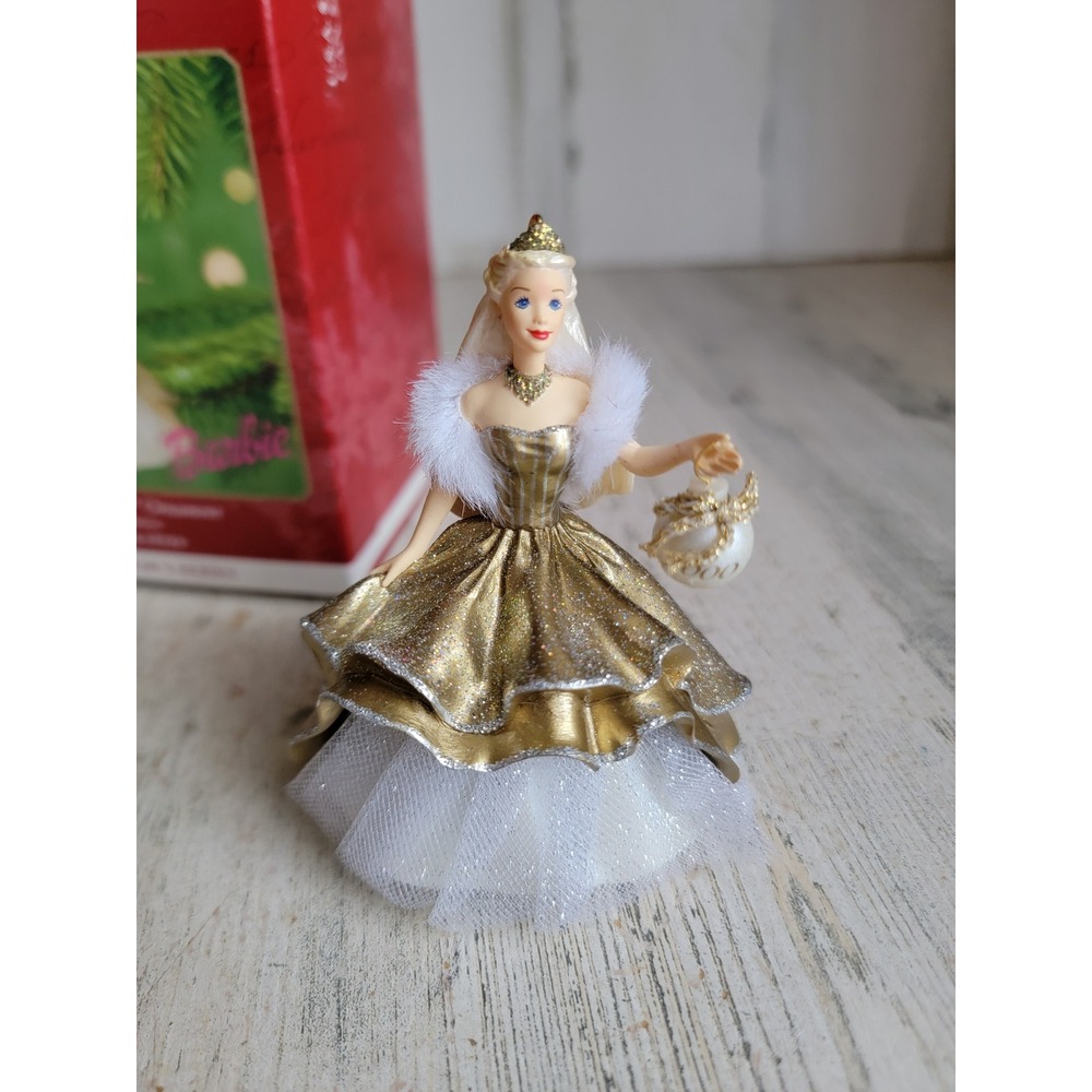Vintage Hallmark celebration Barbie ornament Xmas doll‎ collectible